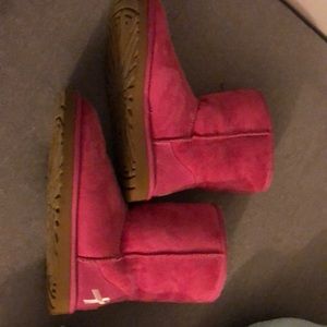 Breast cancer awareness uggs.